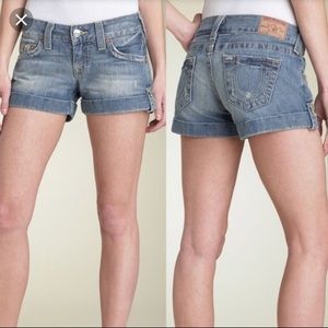 True Religion Denim “Jess” Shorts